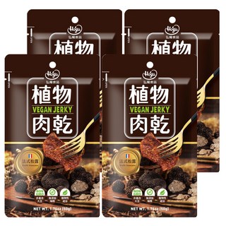 Hoya 弘陽食品 植物肉乾 法式松露風味, 非基改大豆, 植物性成分, 50g, 4包