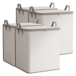 조이베리 대용량 이불 다용도 정리함, 그레이, 4개