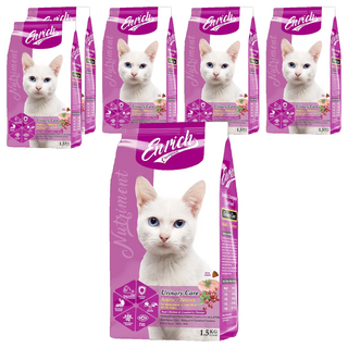 Enrich Champion 成貓/老貓 尿道保健配方 貓糧, 雞肉 + 蔓越莓, 1.5kg, 6袋