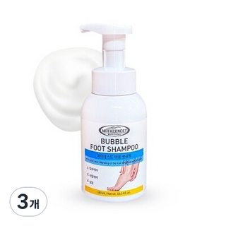 Mothernest 泡泡足部洗髮水 300ml, 3個, 1入
