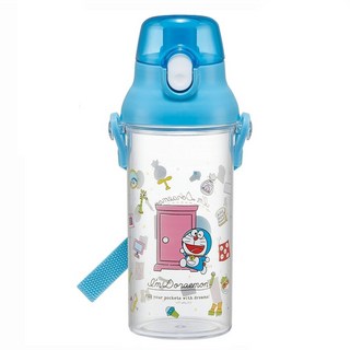 Skater 兒童直飲式透明冷水壺, 哆啦A夢, 480ml, 1個