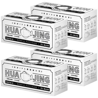 華淨醫材 醫用口罩 4D成人立體, 白色, 25片, 4盒