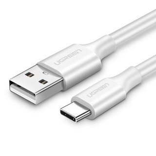 UGREEN 綠聯 USB-A-USB-C/Type-C 快充傳輸線 升級版, 1.5m, 白色, 1條