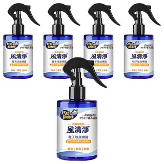 ECHain TeCH 風清淨 鞋子除臭噴霧 日本專利消臭成分 有效去除鞋臭、襪臭 清新花香, 250ml, 5瓶