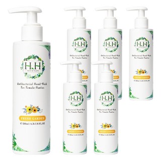 HH 草本新淨界 女性私密衣物抗菌手洗精 蛋白質酵素瓦解血漬和分泌物 乳酸益菌配方 保濕因子, 200ml, 6瓶