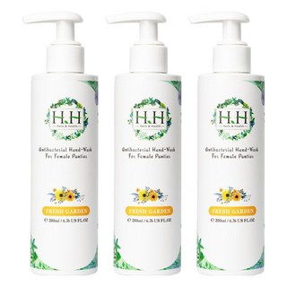 HH 草本新淨界 女性私密衣物抗菌手洗精, 蛋白質酵素瓦解血漬和分泌物, 乳酸益菌配方, 保濕因子, 200ml, 3瓶