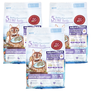 REAL POWER 瑞威 貓糧 (免疫護心), 5號 湖畔水鱉, 500g, 3包