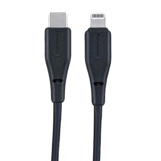 Panasonic LIGHTNING TPE充傳輸線TYPE-C, 1m, 1個, 黑色