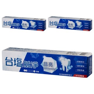 TAIYEN 台塩生技 鹹淨晶亮牙膏 150g, 3條
