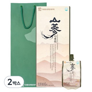 DAEWOONG LIFE SCIENCE 山蔘培養根6入 + 提袋, 180ml, 2盒