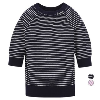 Olivia Lauren 女款拉克蘭條紋套頭針織衫 VOCBL5M4121