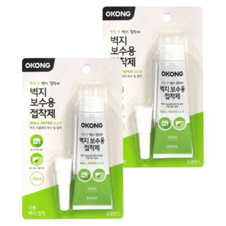 Okong 壁紙修補膠 50ml, 2條, Transparent