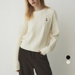 WHO.A.U 女款 Steve Aran 麻花針織毛衣 WHKAE4T12F