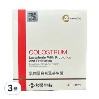 大醫生技 乳鐵蛋白初乳益生菌, 15包, 5g, 3盒