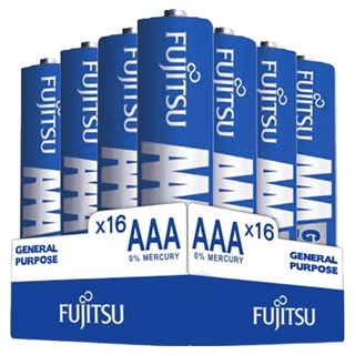 FUJITSU 富士通 4號碳鋅電池, 16入 AAA, 1組