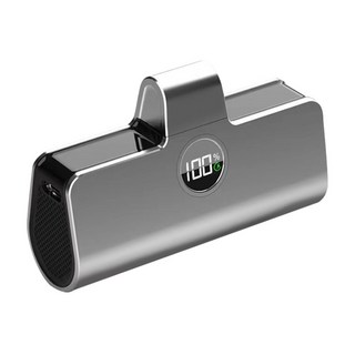 MCK 科技 商務款直插式行動電源 5000mAh Lightning, 銀色, MCK-MPB003