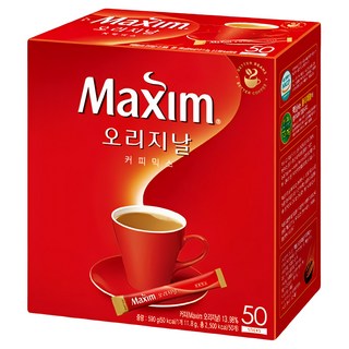 Maxim 麥心 經典原味三合一咖啡, 中度烘焙 50入, 11.8g, 1盒