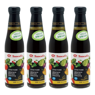 味榮 日式柚子和風醬, 100%天然檸檬油使用, 240ml, 4瓶