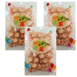 品味食族 嘉禾 梅精仙楂菓, 220g, 3袋
