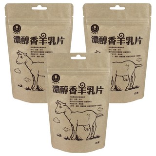 MR.JOHNSON 強森先生 羊乳片 100%濃醇香 補充營養無負擔 大人小孩都喜歡的自然乳香, 100g, 3包