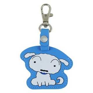 Miravivi 蠟筆小新磁扣鑰匙圈 - PU合成皮五金, 1個, 藍色 + 白色
