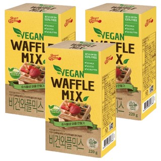 Bread Garden 純素鬆餅粉 居家烘焙, 220g, 3個