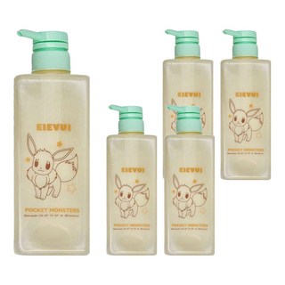PoKeMoN 寶可夢 沐浴空罐 600ml 6.6 x 6.6 x 22cm, 伊布, 5件