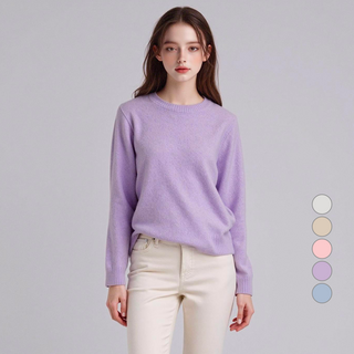 BURU N JUDY 女款簡約圓領針織衫 BOSAPO529A