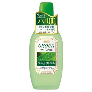 MEISHOKU 明色 GREEN保濕化妝水 蘆薈玻尿酸膠原蛋白 鎖水保濕 舒緩肌膚, 170ml, 1瓶