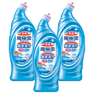 Kao 花王 Magiclean 魔術靈 雙重淨力馬桶清潔劑 有效去污及防垢 海洋清香, 650ml, 3瓶