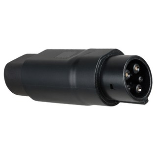 Neon 台灣霓虹 特斯拉(Type-2)轉J1772美規電動車充電轉接頭 最大AC230V 32A IP65防護等級, 黑色, 1個