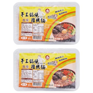 鷹馬牌 手工鍋燒雞絲麵 香菇 4入, 220g, 2盒
