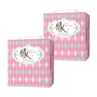情人 超細柔抽取式衛生紙, 12包, 2袋