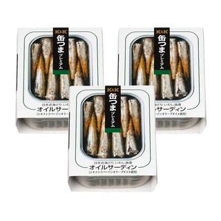K&K 油浸沙丁魚 - 日本海產 罐製食品, 105g, 3罐