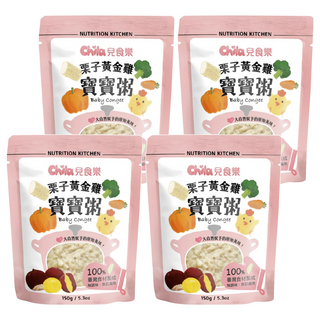Chila 兒食樂 寶寶粥 150g 台灣食材 無添加 含紅藜麥 五穀根莖蔬果, 4包