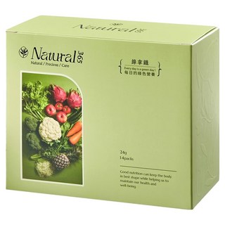 Natural 365 每日的綠色營養 綠拿鐵 Natural-GN 15種蔬果 410項農藥檢測, 24g, 14包, 1盒