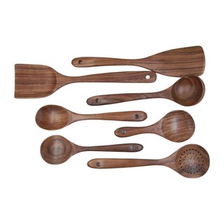日式廚具 相思木鍋鏟七件組, 1組