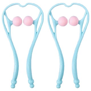 EORIN 경추 목 마사지기, 2개, 하늘색