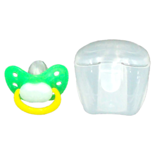 CHU-CHU 啾啾 標準安撫奶嘴套裝，附消毒/保管盒, 綠色, 1組