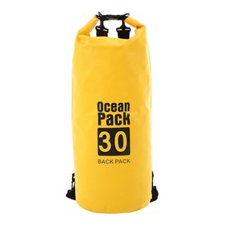 OceanPack 雙肩防水桶包 30L, 25 x 70cm, 黃色