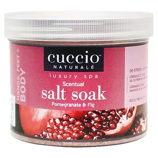 CUCCIO 古希歐 紅石榴無花果浸泡鹽 舒緩肌膚, 29oz, 1罐
