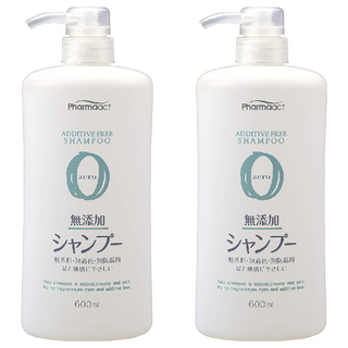 KUMANO 熊野油脂 Pharmaact 無添加洗髮精, 600ml, 2瓶