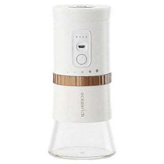 oceanrich 充電式電動陶瓷錐刀磨豆機 白色, G2