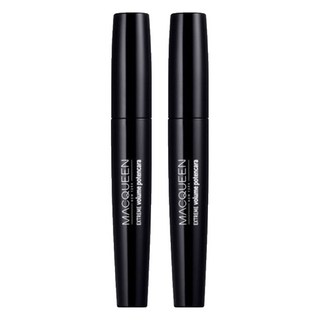 MACQUEEN 防水濃密睫毛膏 360° Volume 快速乾燥 易清洗, 黑色, 2支
