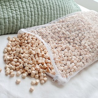 善良的一天 高級扁柏木方塊 枕頭填充用, 原木, 1個