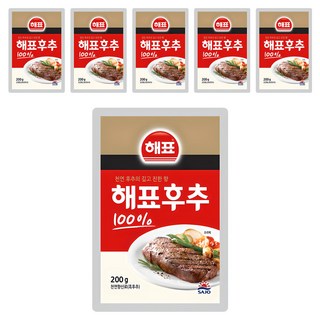 [해표] 순후추, 200g, 6개