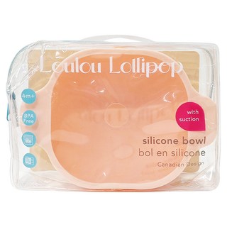 Loulou Lollipop 可愛動物矽膠吸盤碗 - 100%食用級矽膠 4個月以上適用, 甜心粉, 1個