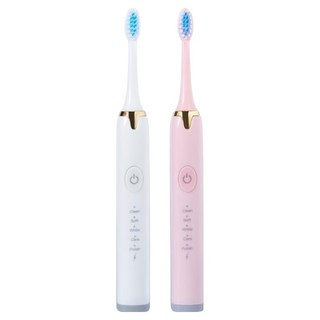 ULTRADENT 希爾頓 馬卡龍三色電動牙刷 + 刷頭, 顏色隨機, 2個