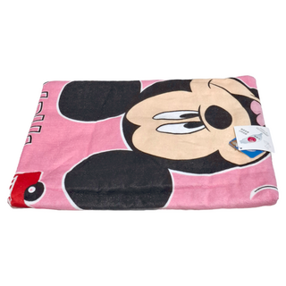 MICKEY MOUSE 米奇 繽紛海灘巾 76*152CM 375G 100%棉 台灣製, 粉色, 1條