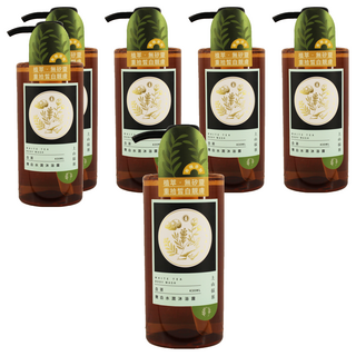 tsaio 上山採藥 嫩白水潤沐浴露 白茶, 添加舒緩精油, 植物萃取, 可回收包材, 430ml, 6瓶